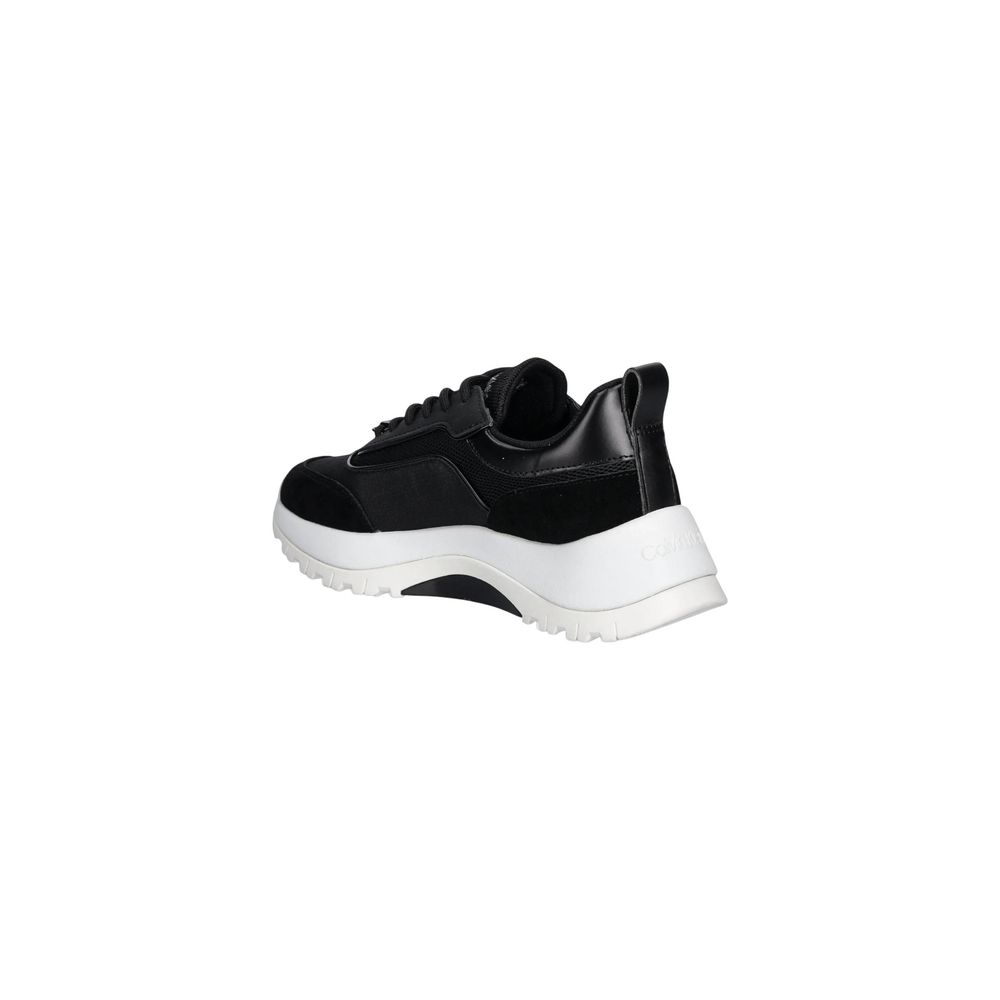 Calvin Klein Black Leather Athletic Sneakers