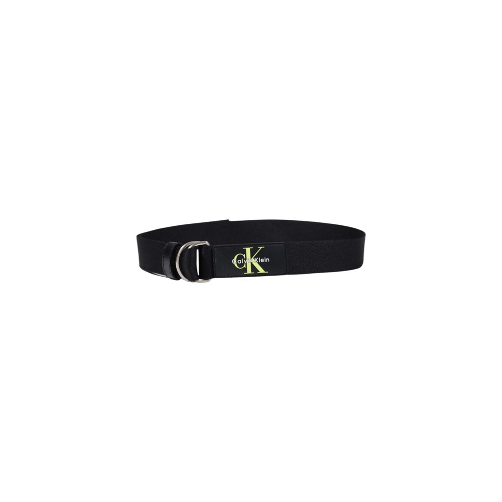 Calvin Klein Black Recycled Polyester Belt