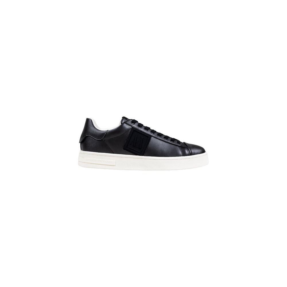 Armani Exchange Black Polyester Low Top Sneakers