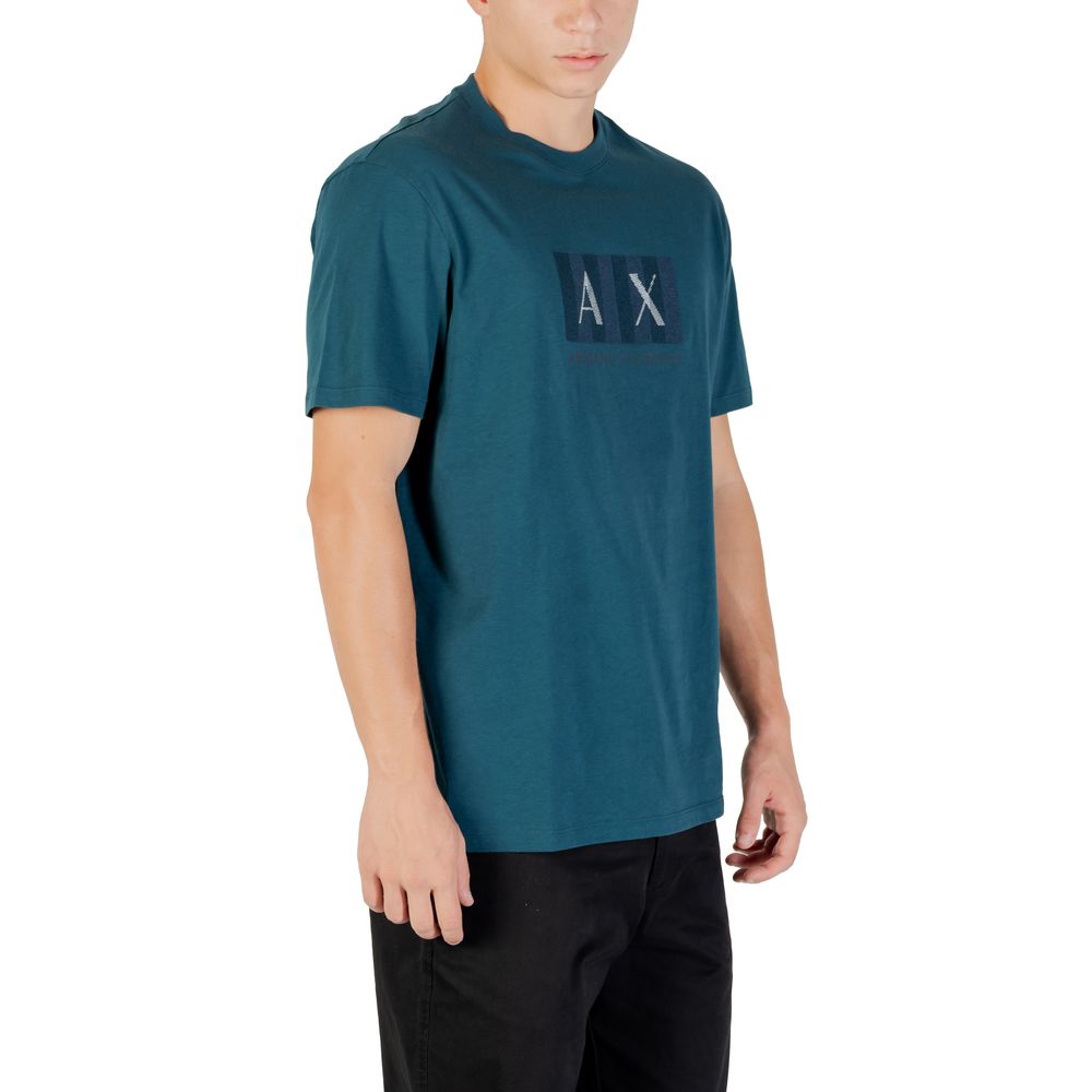Armani Exchange Black Cotton T-Shirt