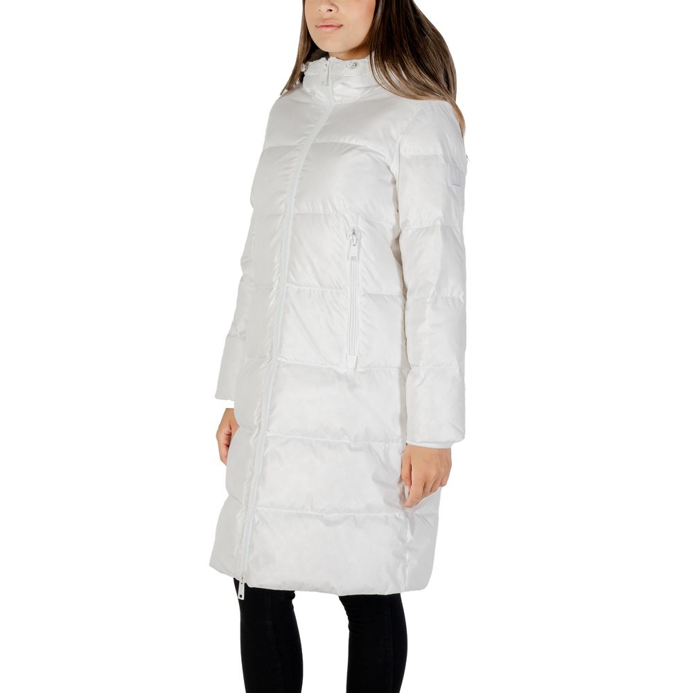 Armani Exchange White Polyamide Coat