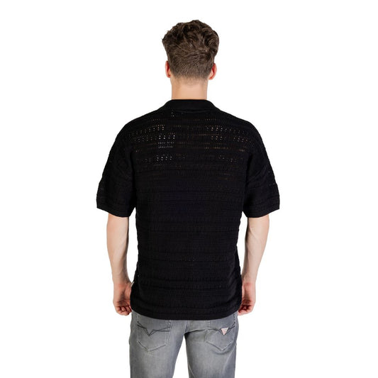 Only & Sons Black Cotton Polo Shirt