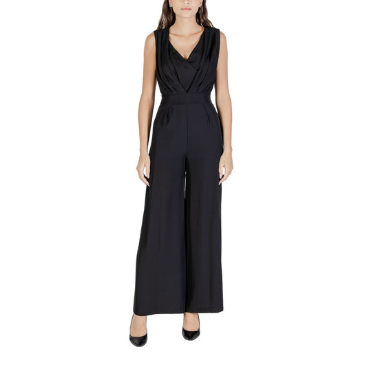 Rinascimento Black Polyester Jumpsuit