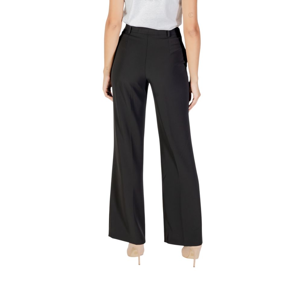 Rinascimento Black Polyester Casual Pants