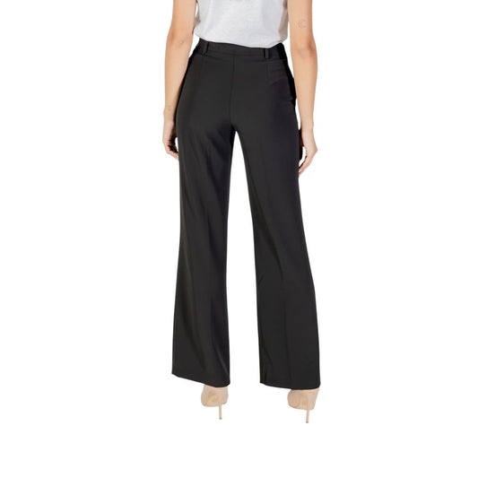 Rinascimento Black Polyester Casual Pants