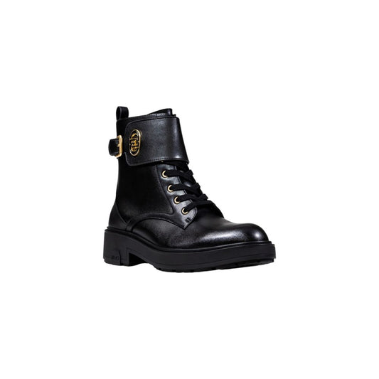 Liu Jo Black Artificial Leather Lace-Up Boots