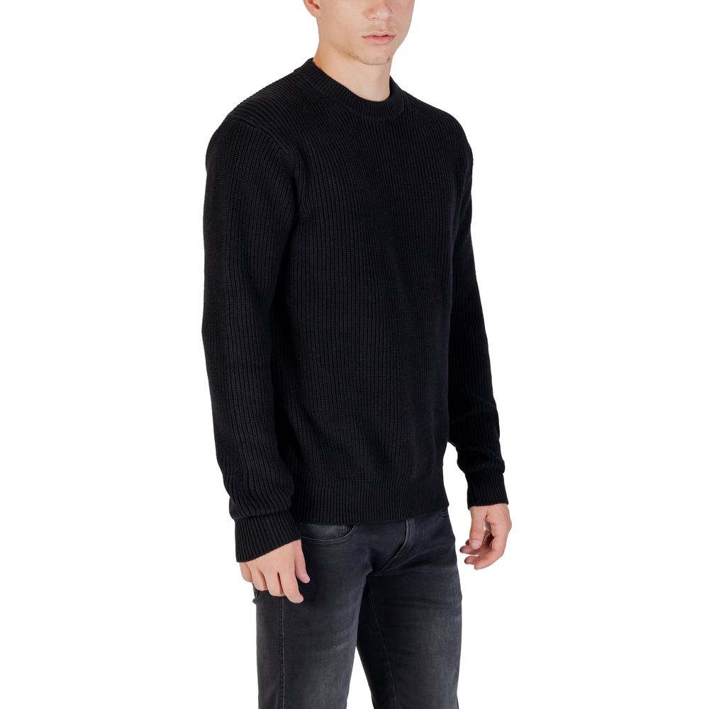 Replay Black Cotton Sweatshirt