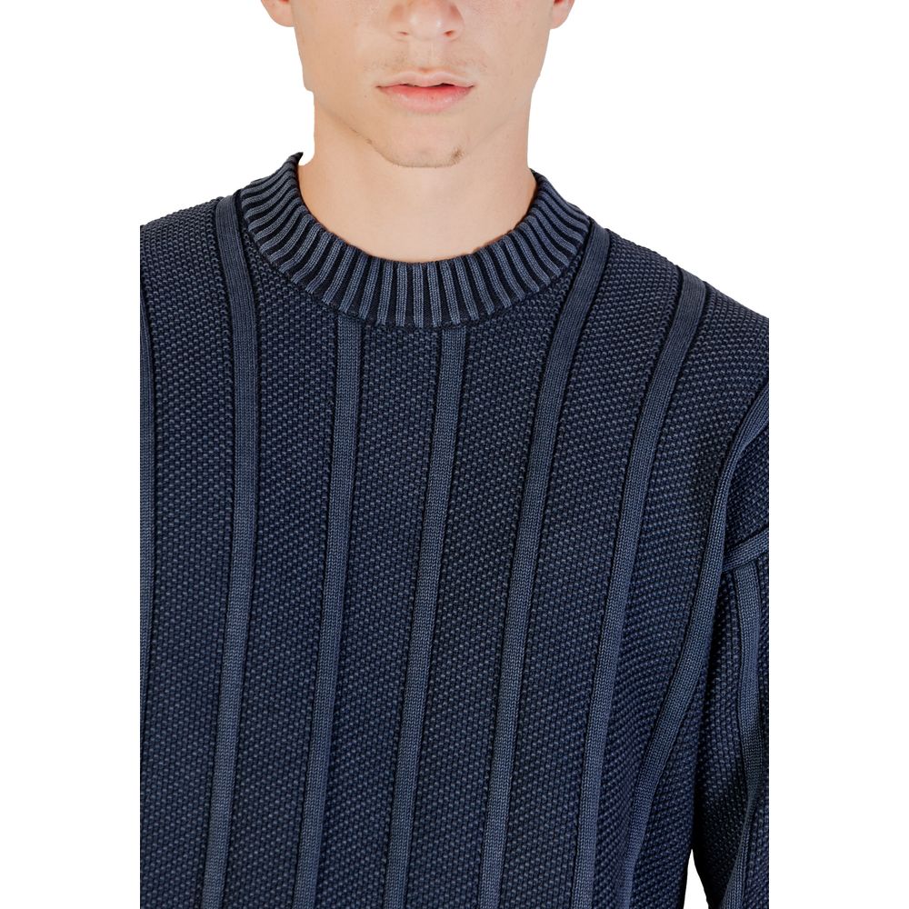 Hugo Boss Blue Cotton Sweatshirt