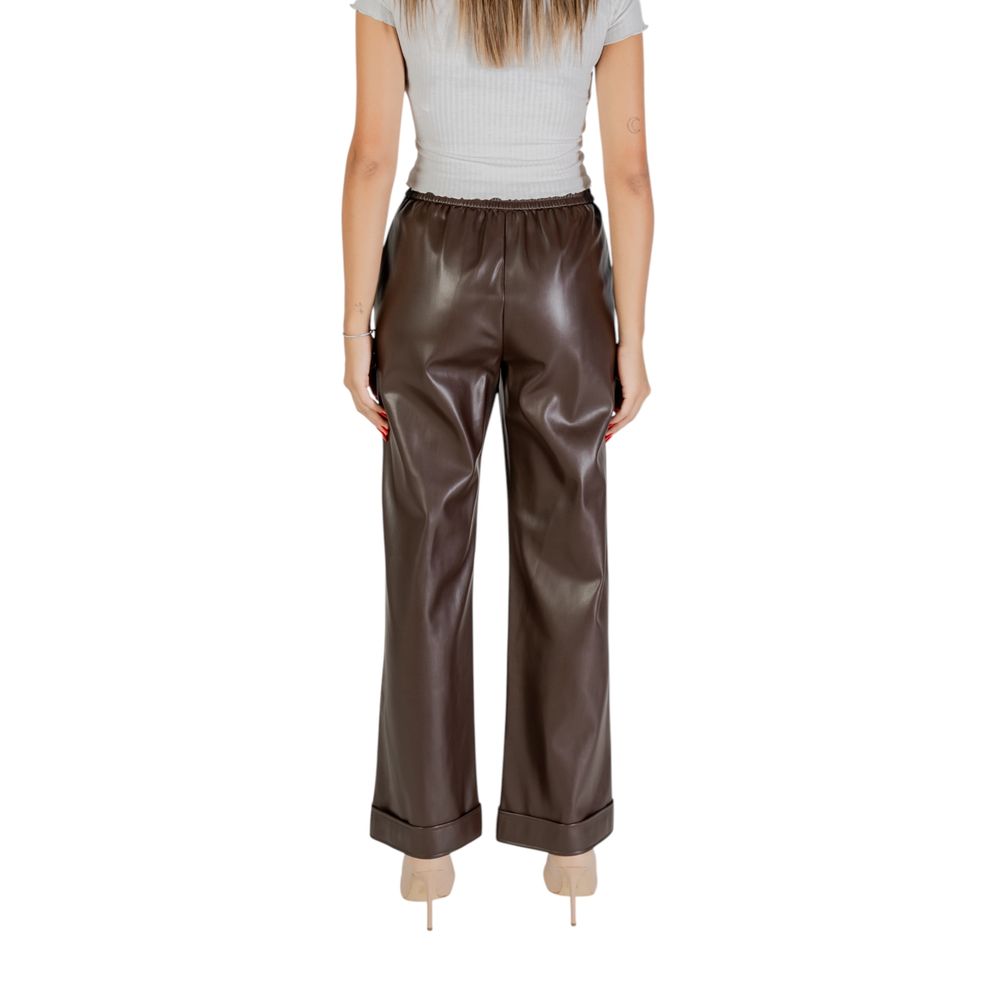 Liu Jo Brown Polyester Casual Pants