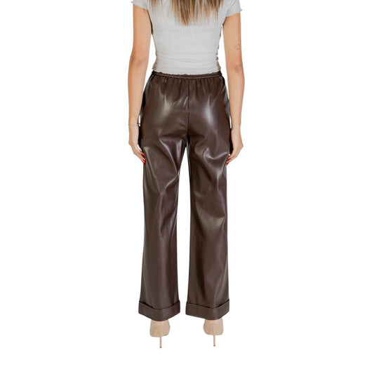 Liu Jo Brown Polyester Casual Pants