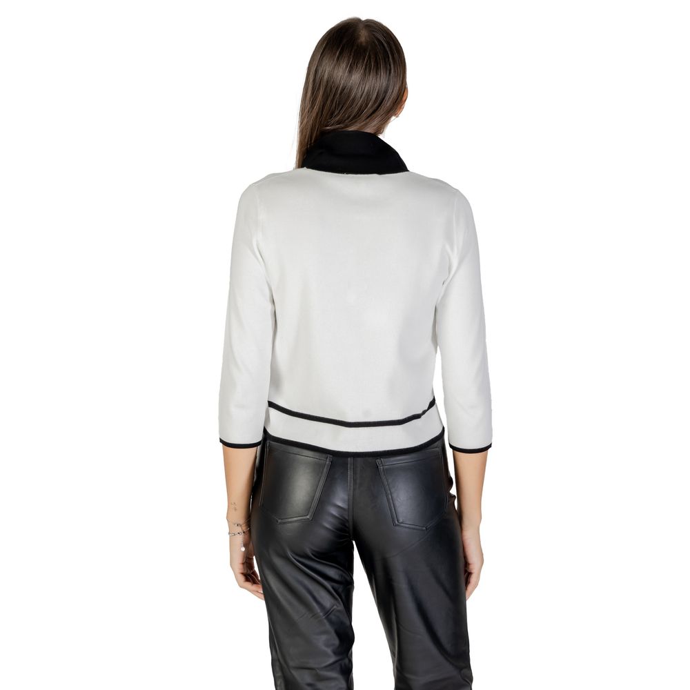 Morgan De Toi Black And White Viscose Sweatshirt