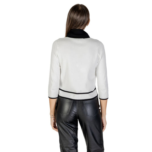 Morgan De Toi Black And White Viscose Sweatshirt