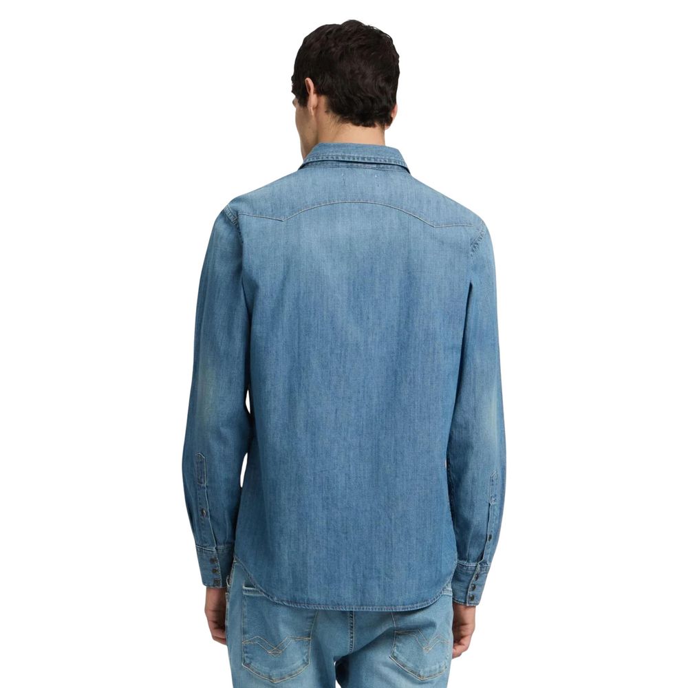 Replay Blue Denim Shirt