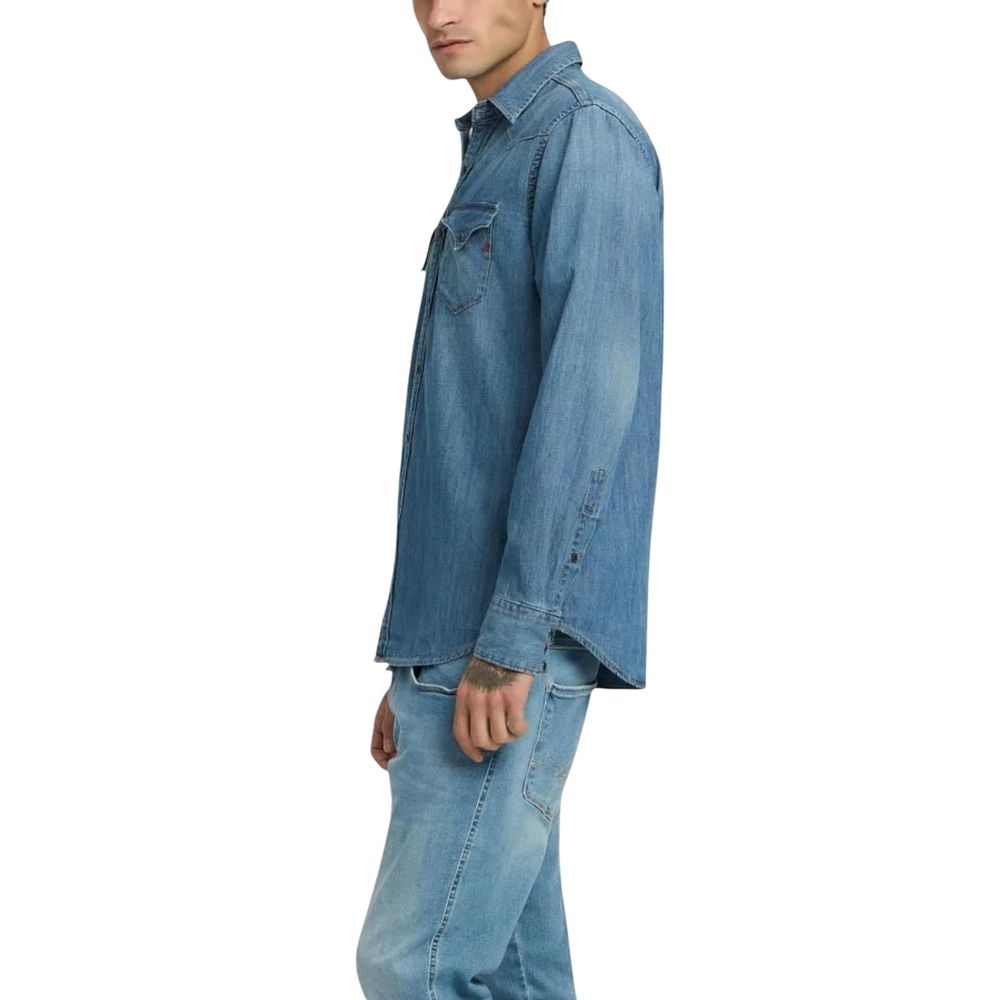 Replay Blue Denim Shirt