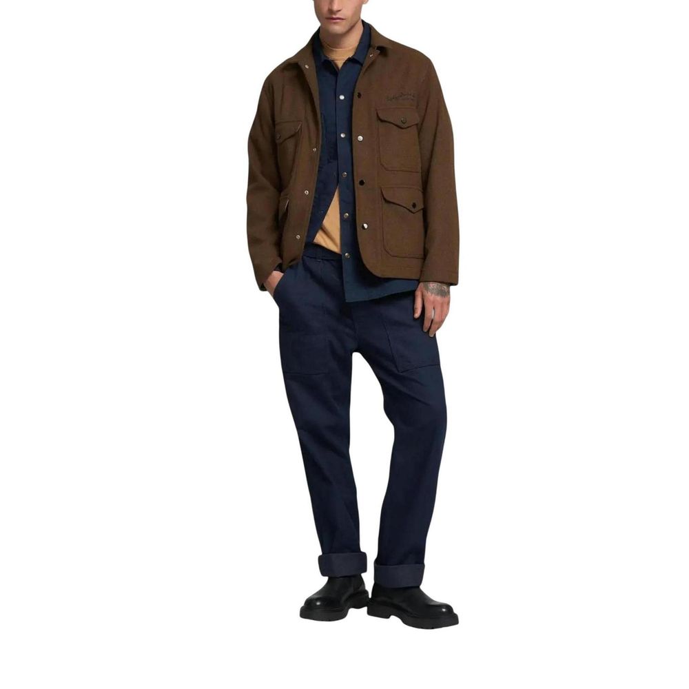 Replay Brown Polyester Coat