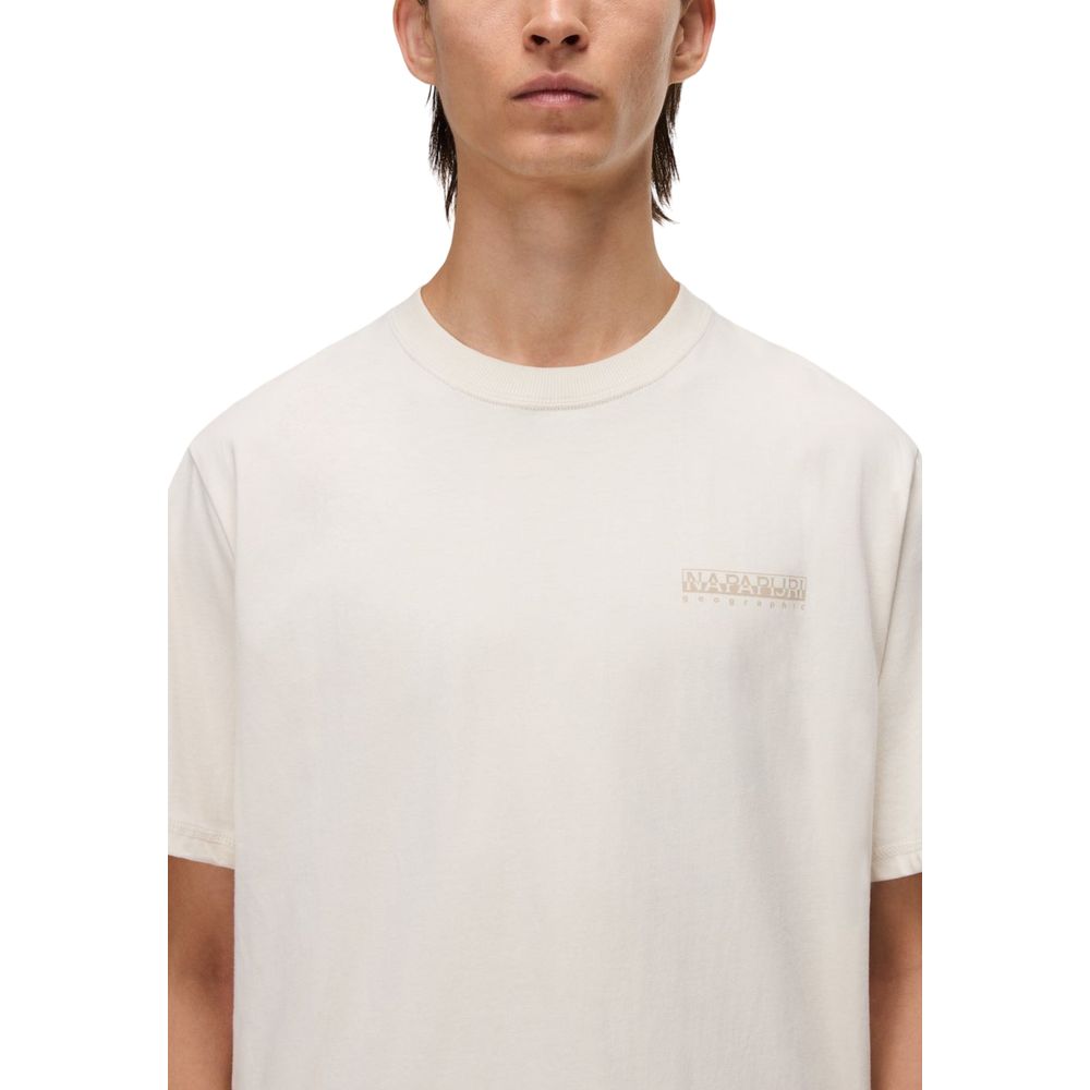 Napapijri Beige Cotton T-Shirt