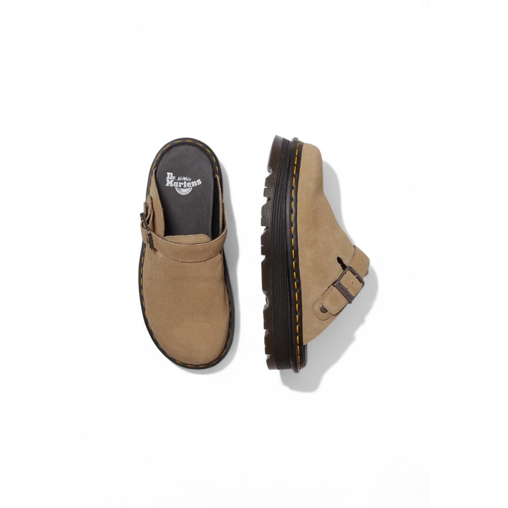 Dr. Martens Beige Leather Platform Pumps