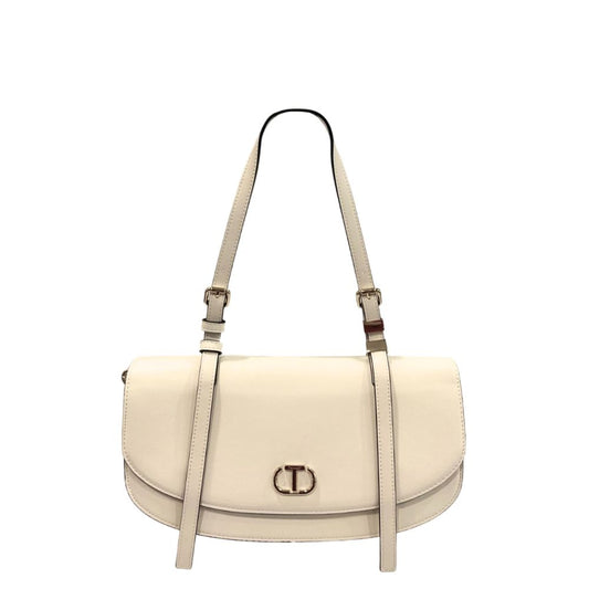 Twinset White PU Women Shoulder Bag