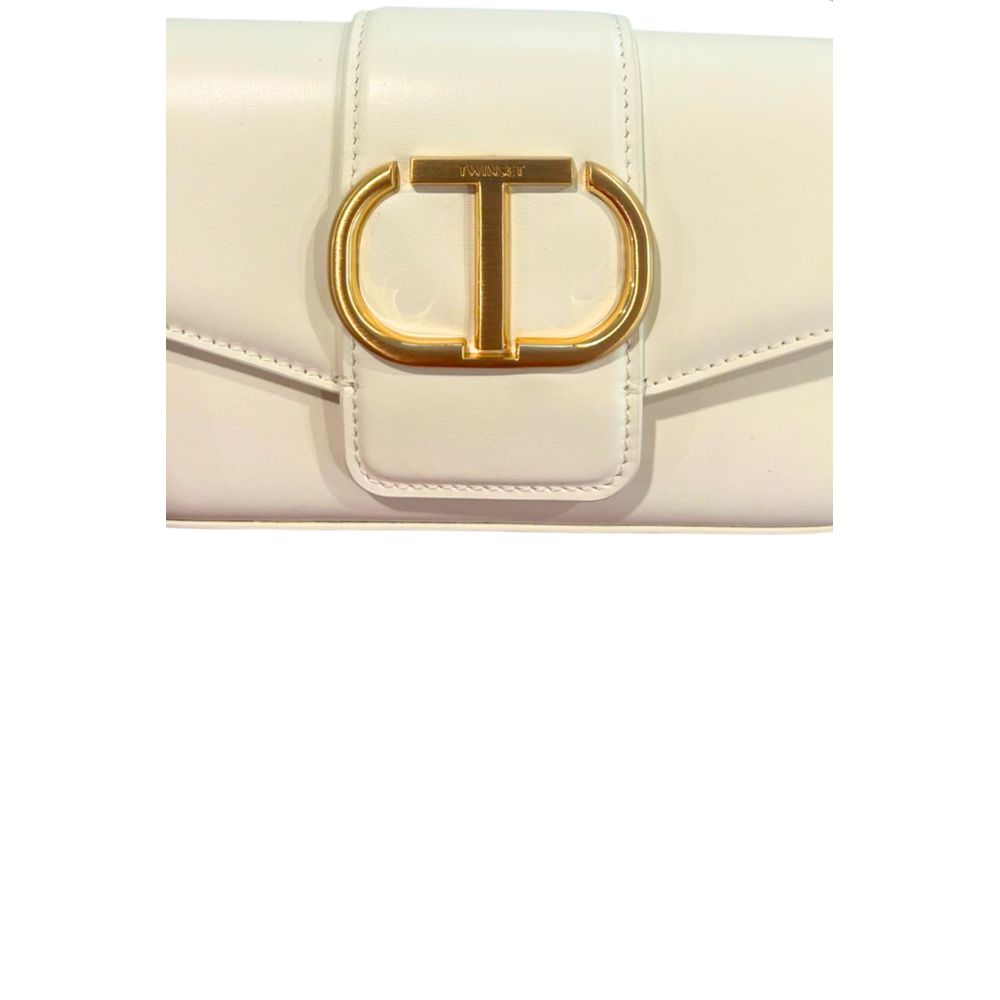 Twinset White Polyethylene Clutch Bag