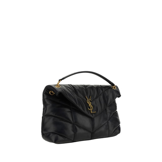 Saint Laurent Black Lamb Leather Shoulder Bag