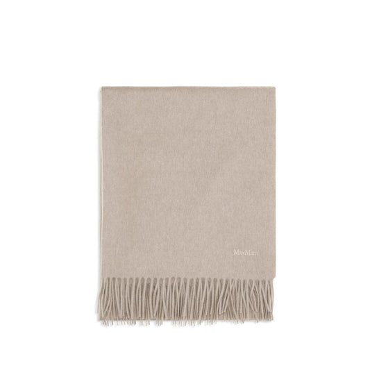 Max Mara Beige Cashmere Scarf