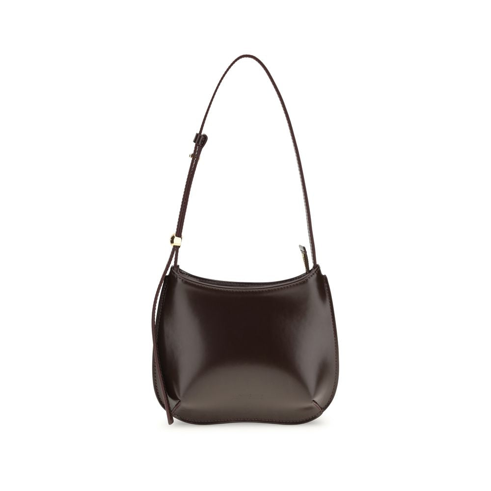 Jacquemus Brown Calf Leather Bos Taurus Shoulder Bag