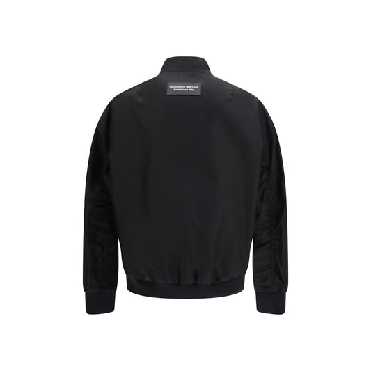 Dsquared² Black Polyamide Bomber
