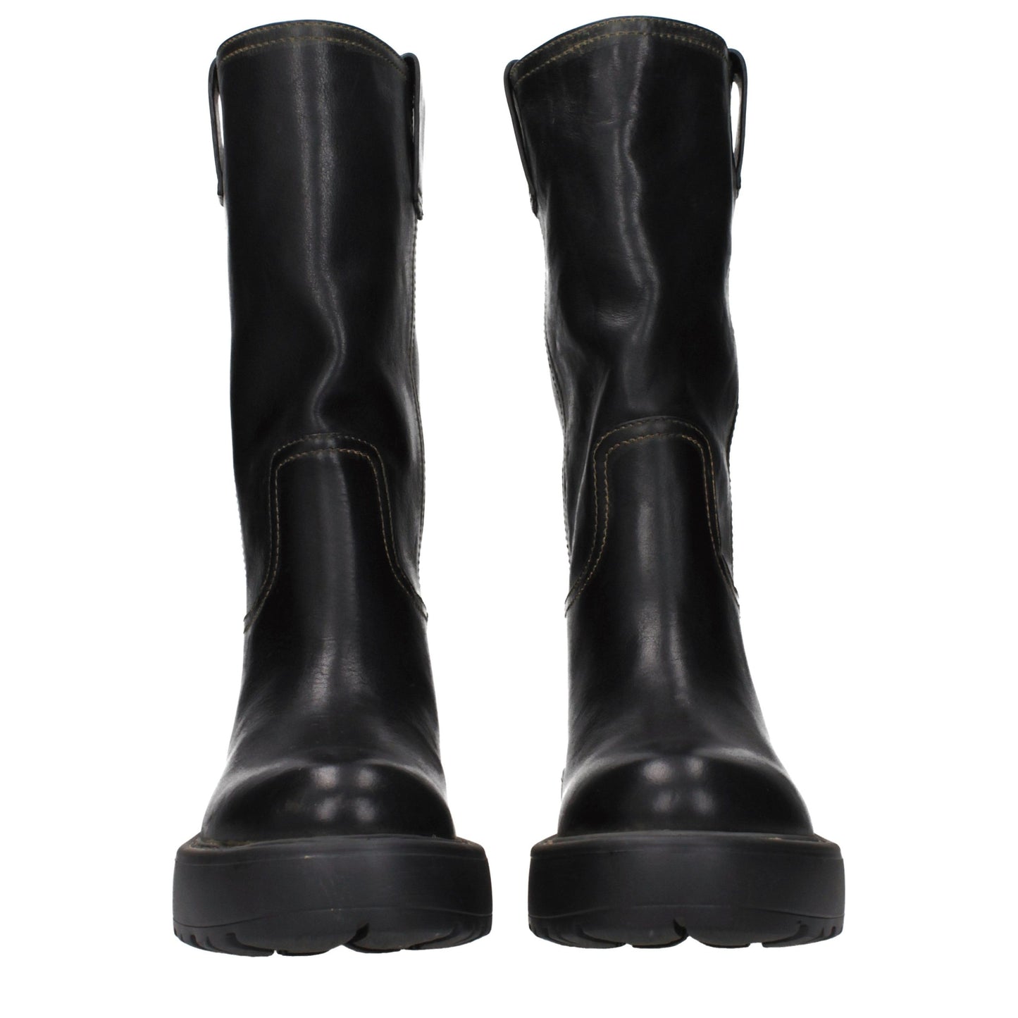 Miu Miu Black Leather Boots