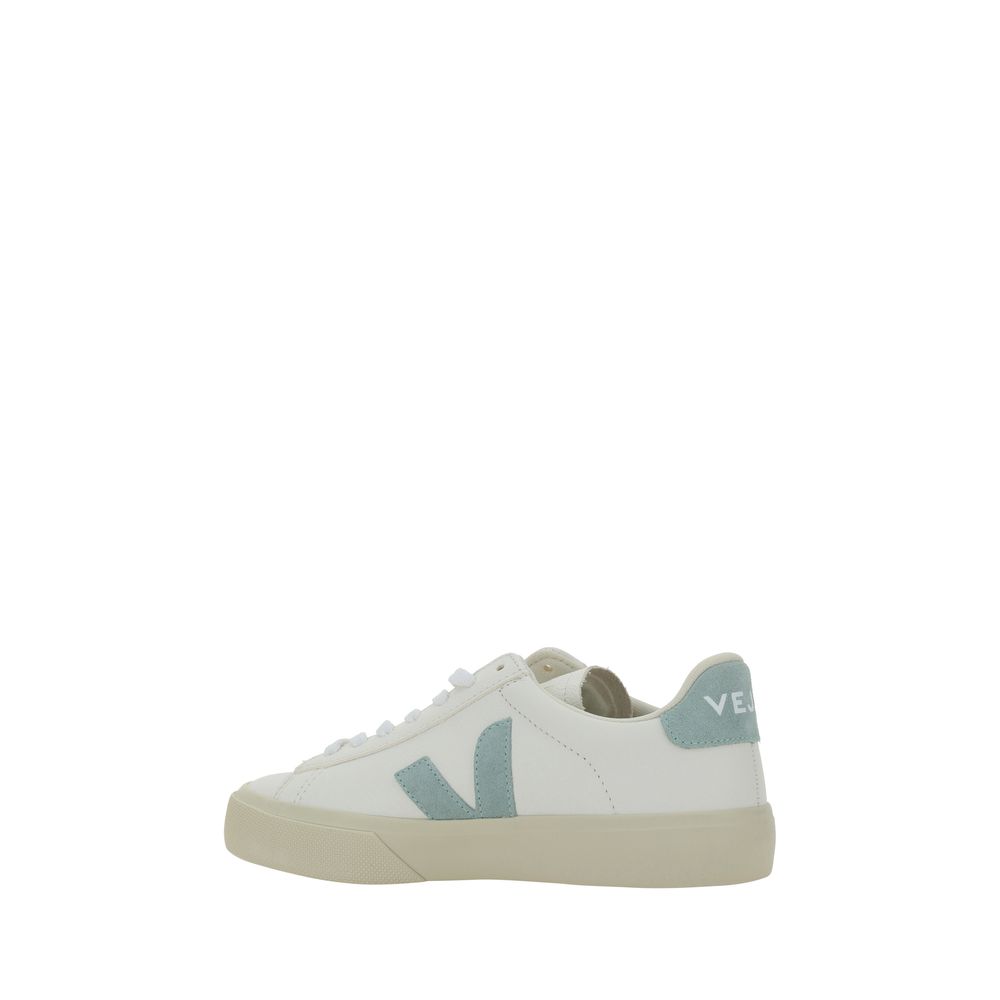 Veja White Calf Leather Bos Taurus Low Top Sneakers