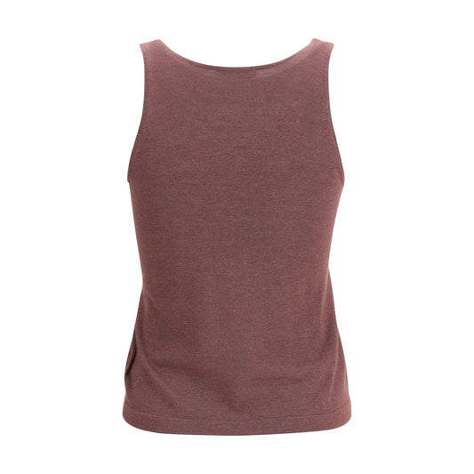 Brunello Cucinelli Bordeaux Cashmere Top