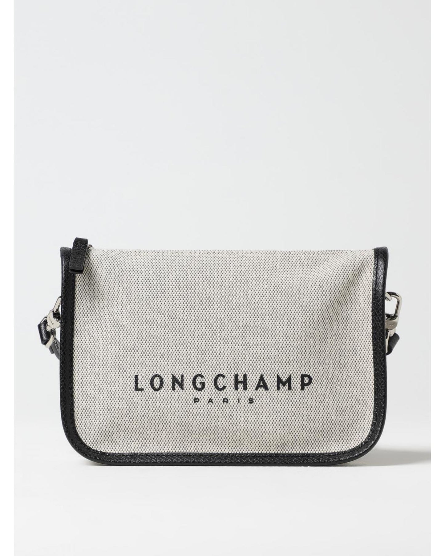 Longchamp Gray Cotton Crossbody Bag