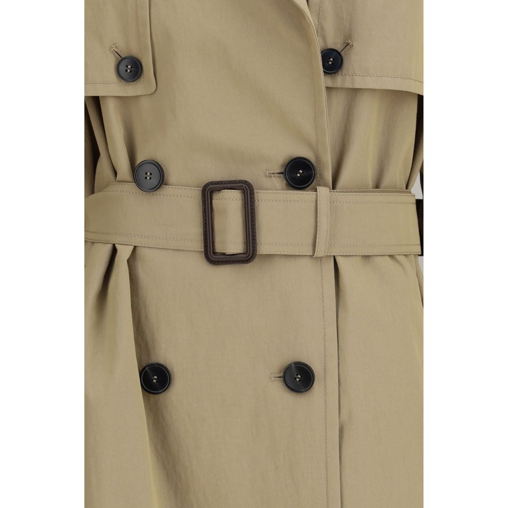 Max Mara Beige Cotton Trench Coat