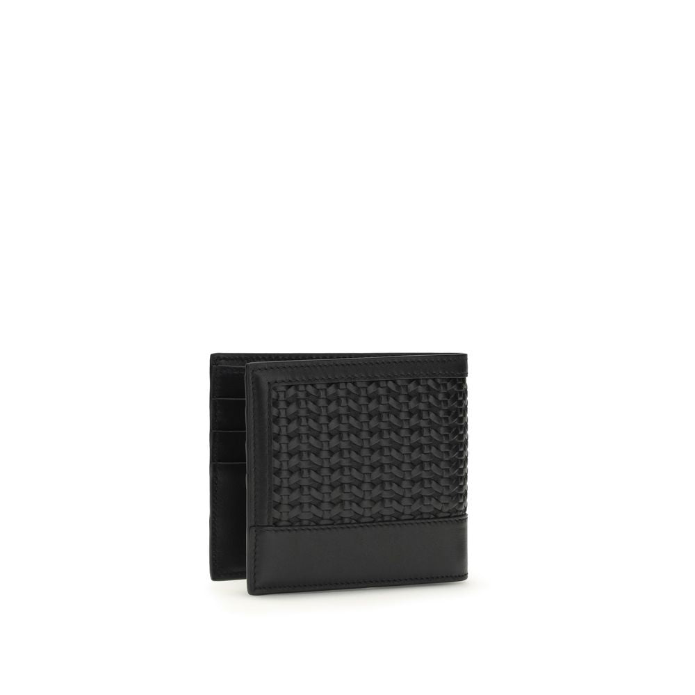 Dolce & Gabbana Black Calf Leather Bos Taurus Wallet