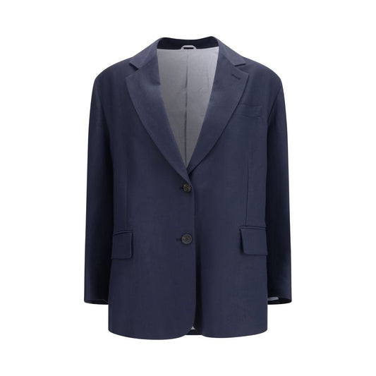 Brunello Cucinelli Blue Viscose Coat