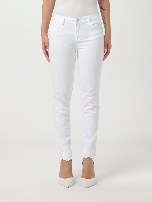 Liu Jo White Cotton Skinny Jeans