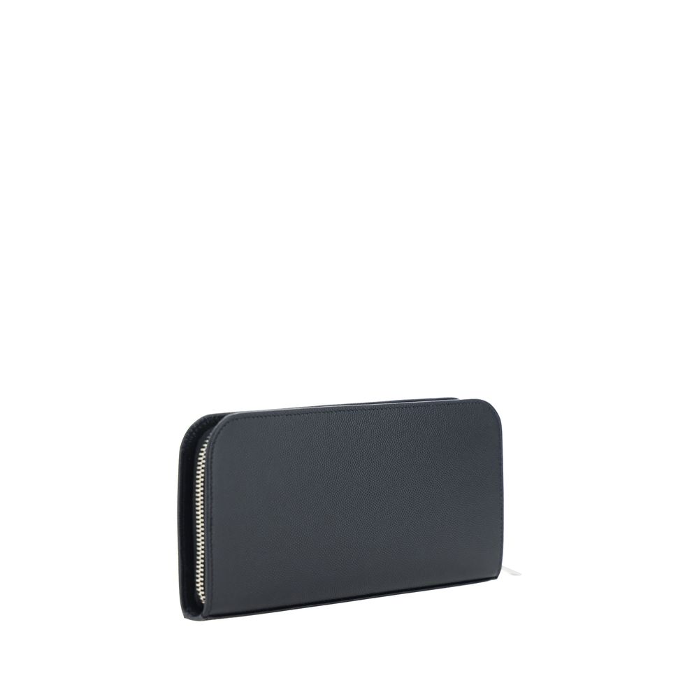 Saint Laurent Black Calf Leather Bos Taurus Wallet