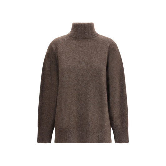 P.A.R.O.S.H. Brown Horsehair Turtleneck
