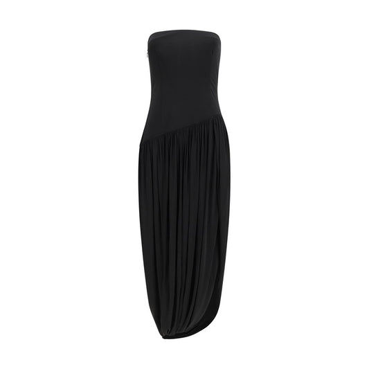 Ferragamo Black Viscose Cocktail Dress
