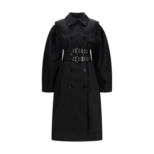 Ganni Black Nylon Coat