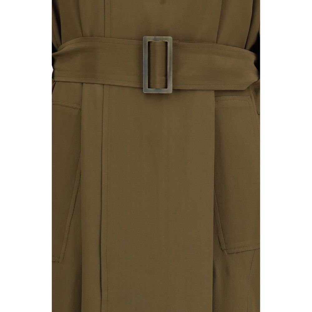 Petar Petrov Bicolor Silk Trench Coat