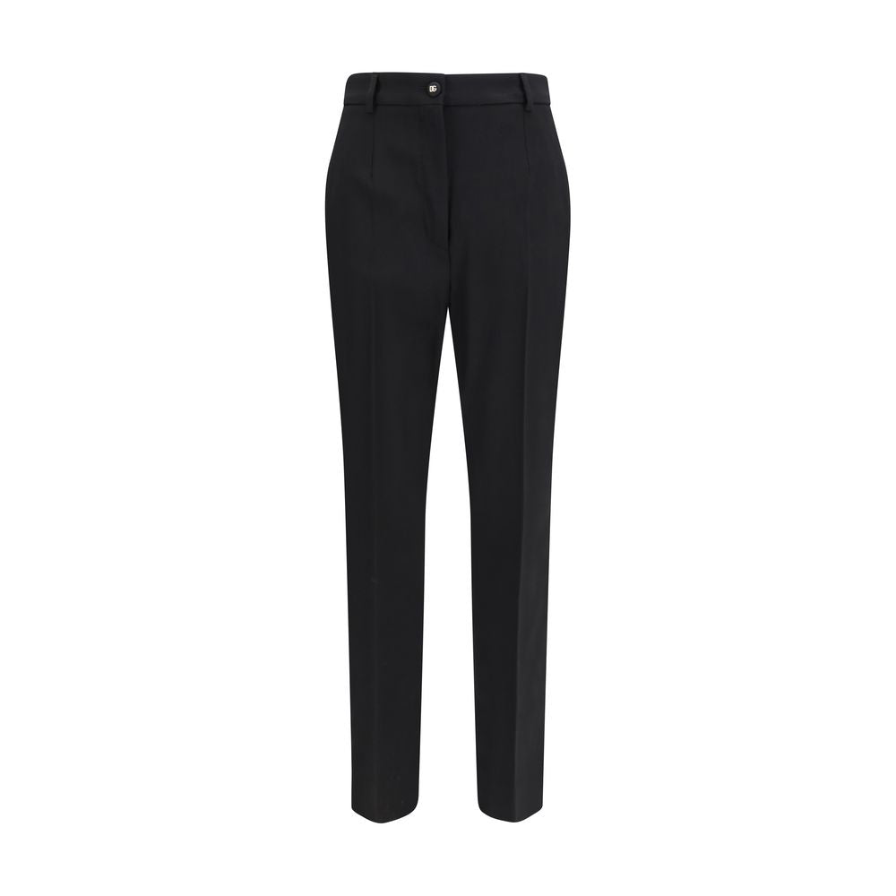 Dolce & Gabbana Black Wool Dress Pants