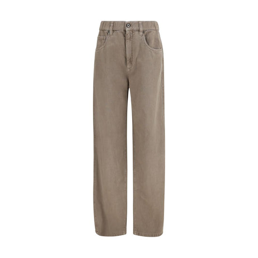 Brunello Cucinelli Beige Cotton Jeans Denim
