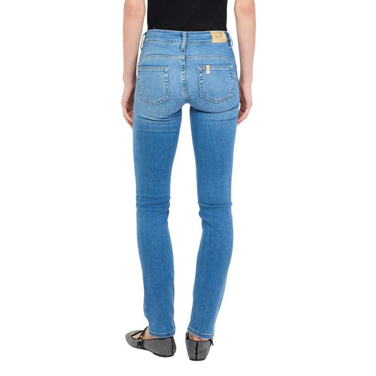 Liu Jo Light Blue Cotton Skinny Jeans
