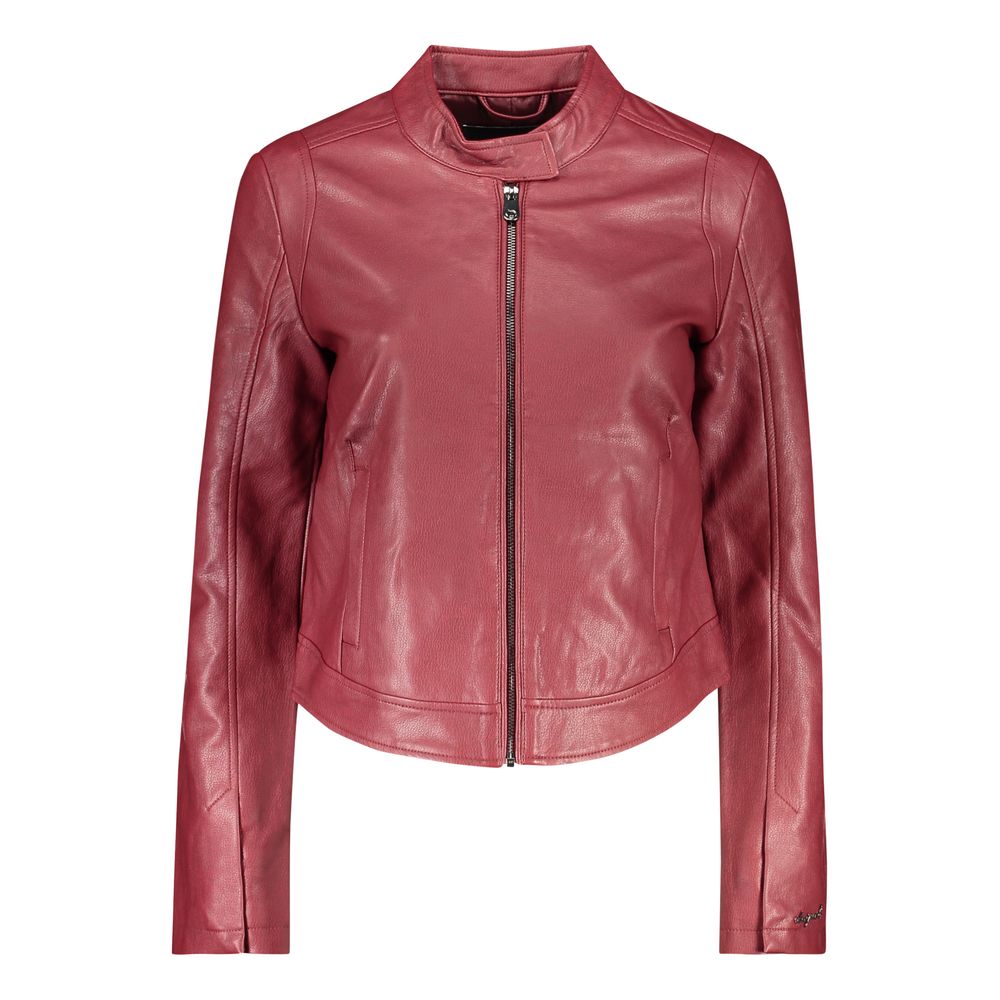Desigual Rosso Polyurethane Women Jacket