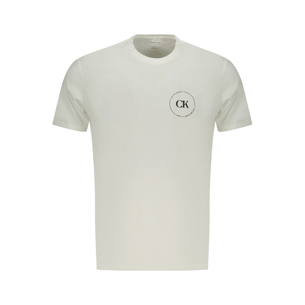 Calvin Klein Bianco Cotton Men T-Shirt