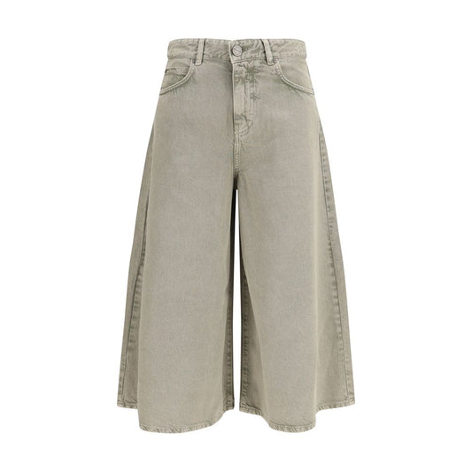 PINKO Beige Lyocell Bermuda Shorts