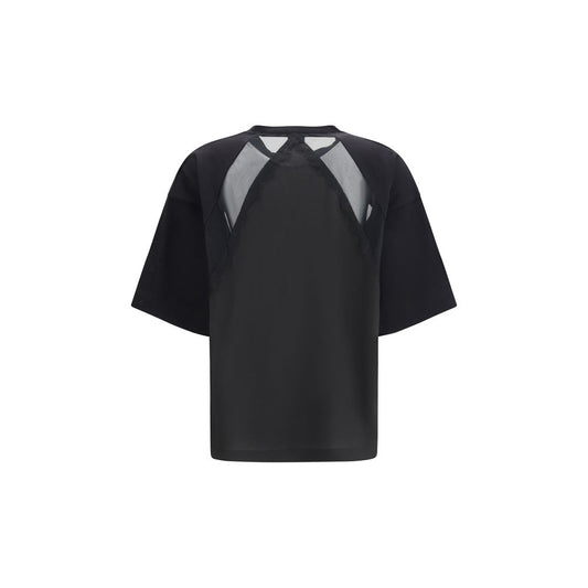 PINKO Black Cotton T-Shirt