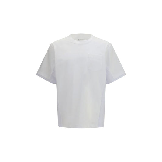 Sacai White Cotton T-Shirt