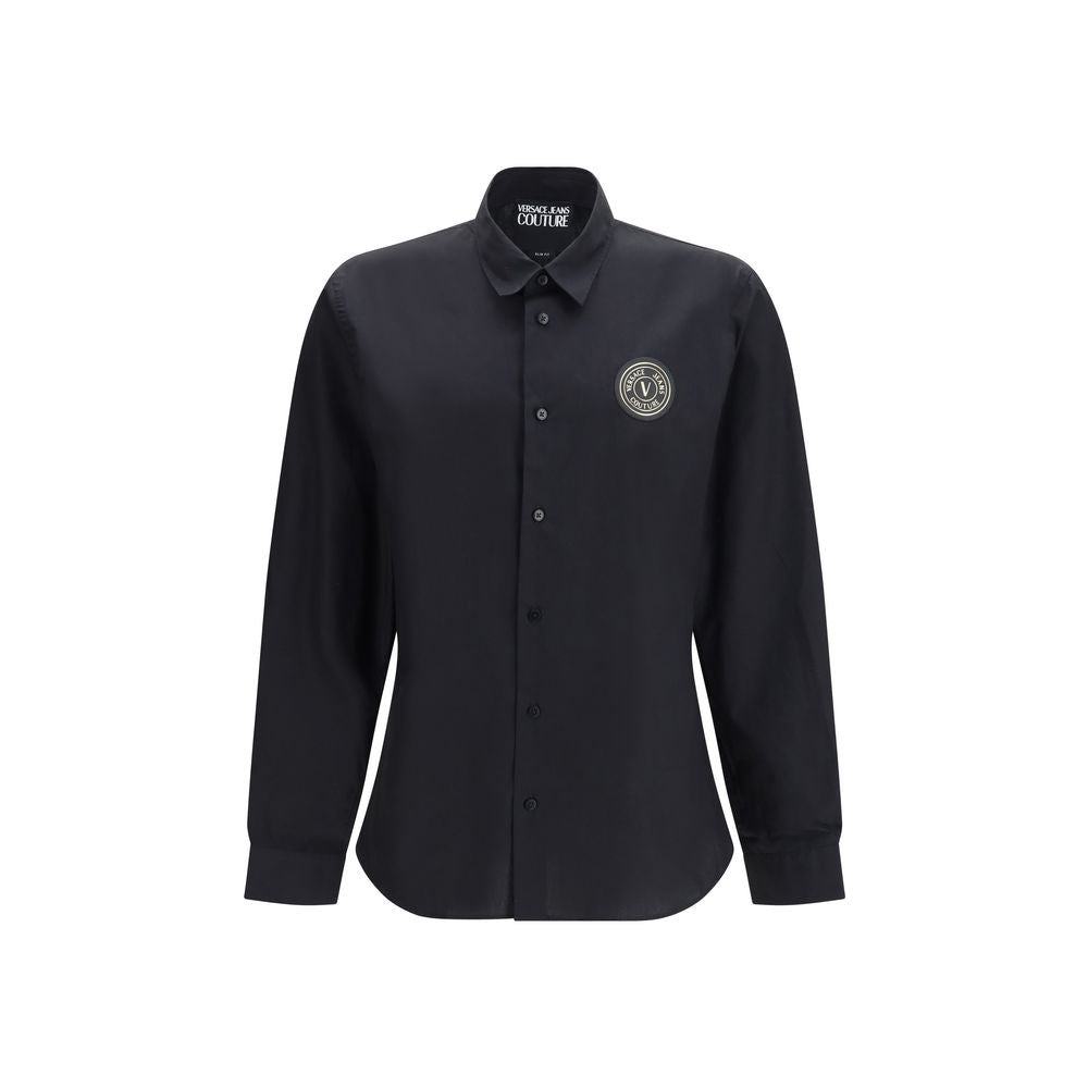 Versace Jeans Black Cotton Dress Shirt