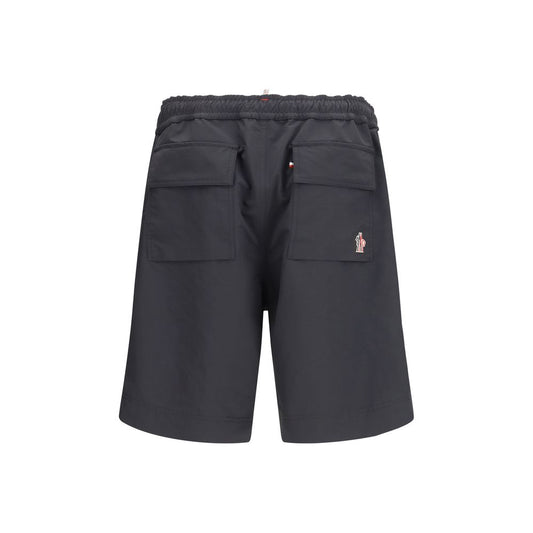 Moncler Grenoble Black Polyester Bermuda Shorts